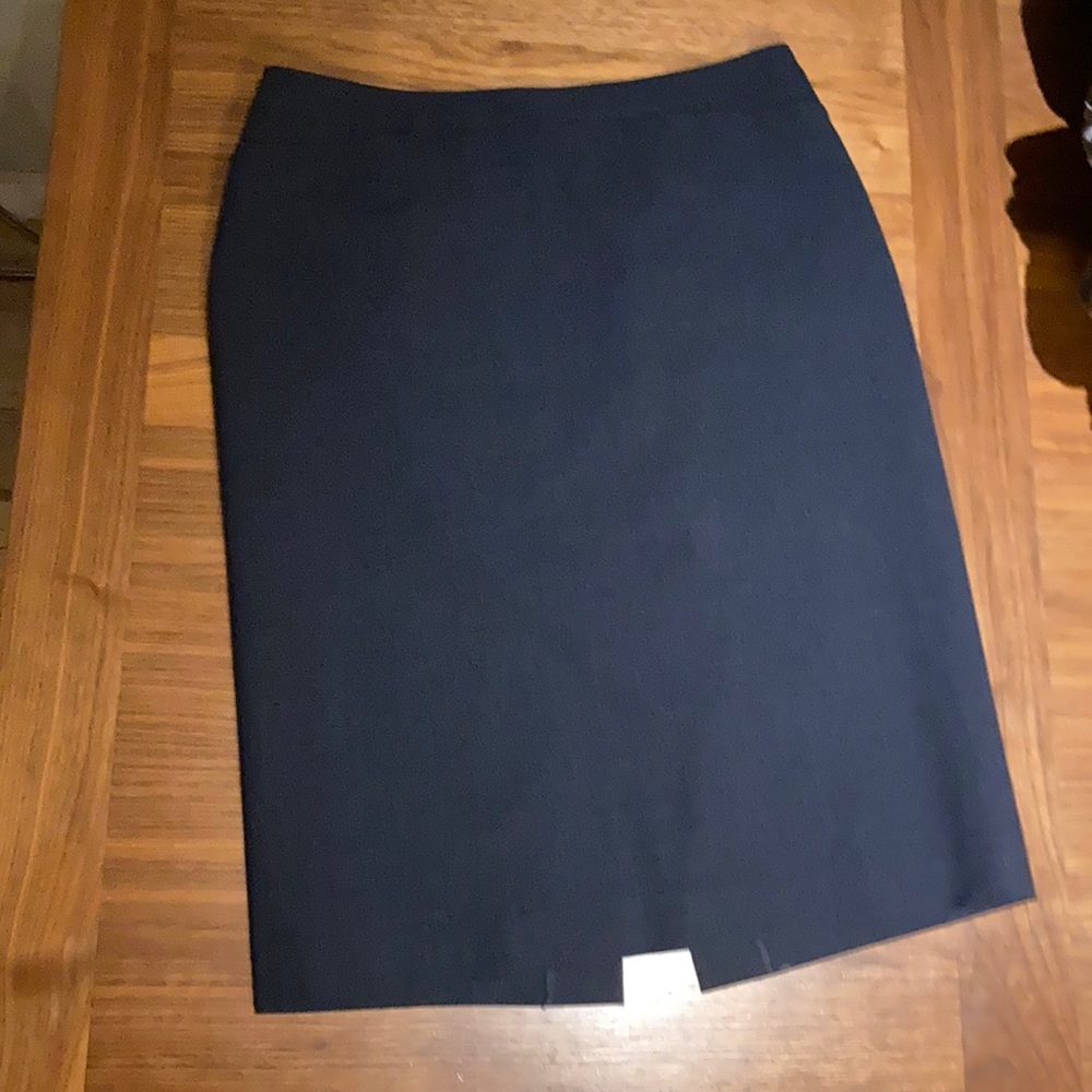 Navy classic pencil skirt, fully lined, size 12